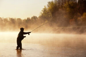 Man fishing