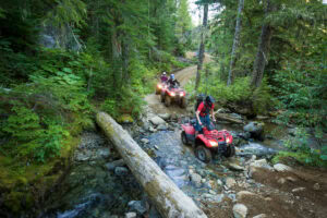 People on an ATV safari